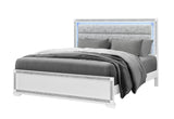 Soleil White King Bed