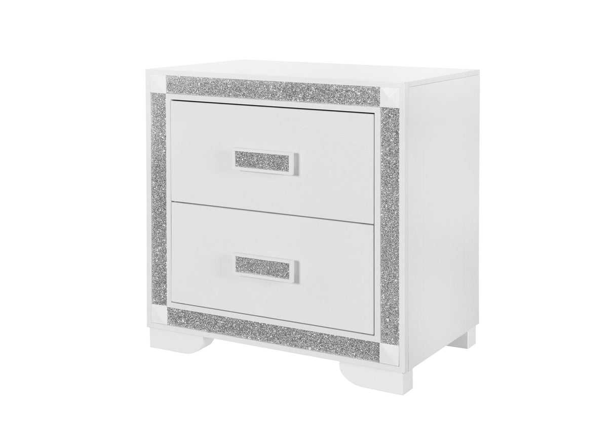 Soleil White Nightstand