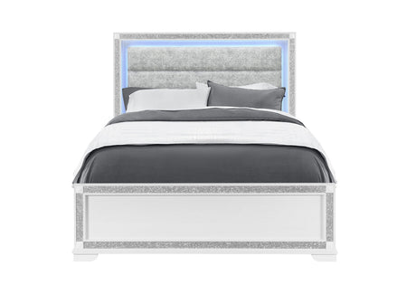 Soleil White Queen Bed