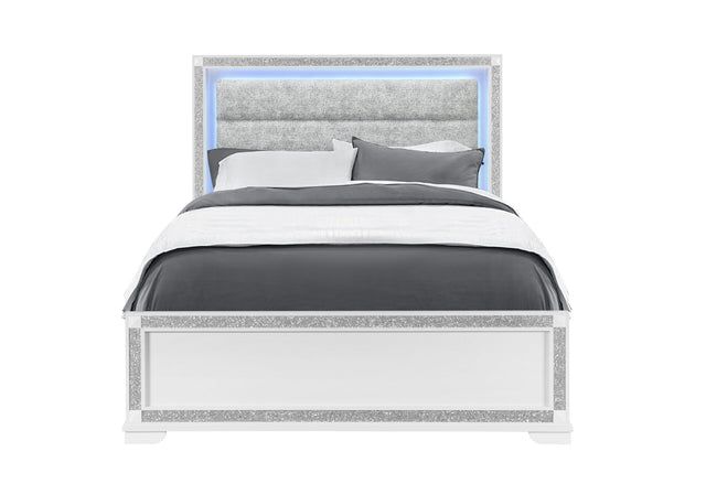 Soleil White Queen Bed