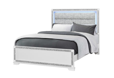 Soleil White Queen Bed