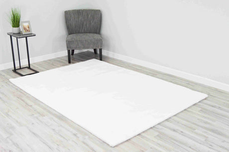 Timmy Shaggy Rug White