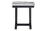 T1319 Black/White End Table