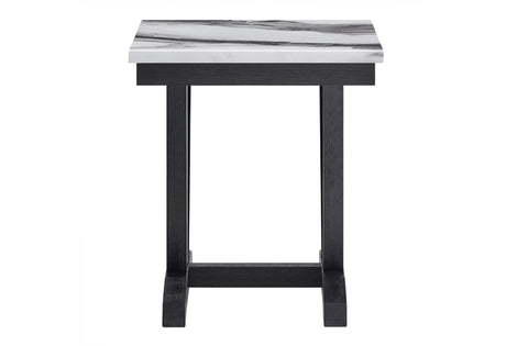 T1319 Black/White End Table