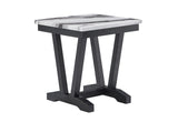 T1319 Black/White End Table