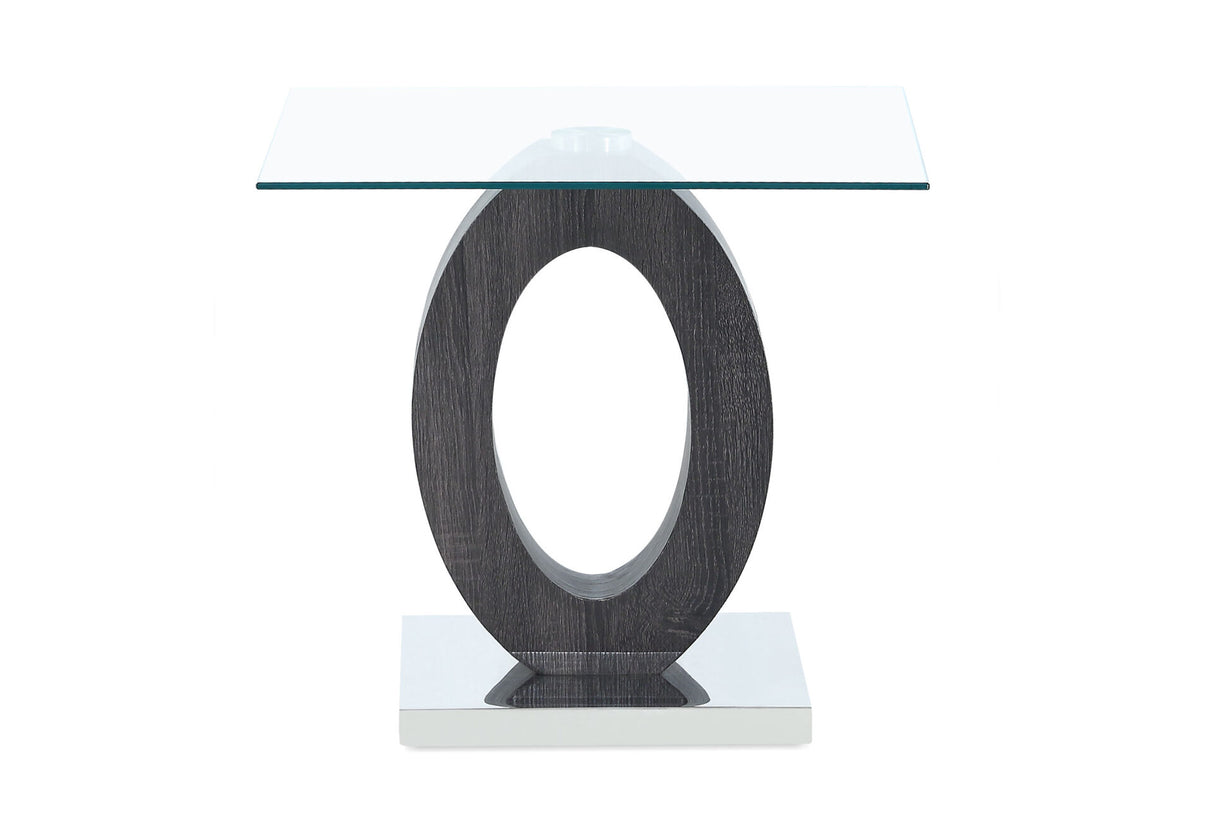 Monaco White End Table Column