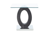 Monaco White End Table Column