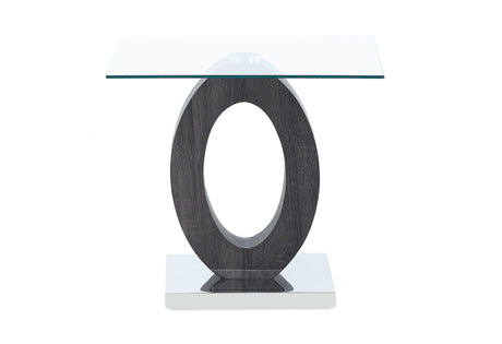 Monaco White End Table Column