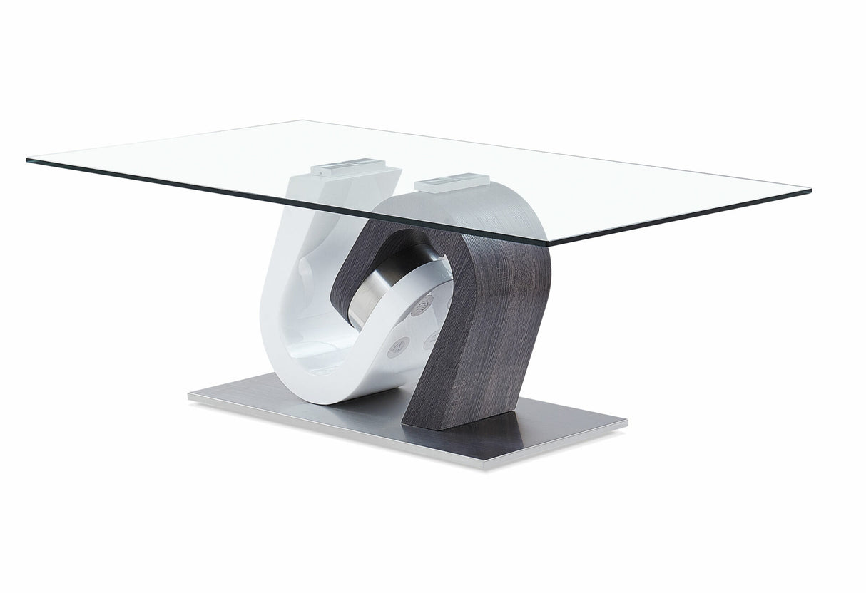Monaco White Coffee Table Top And Base
