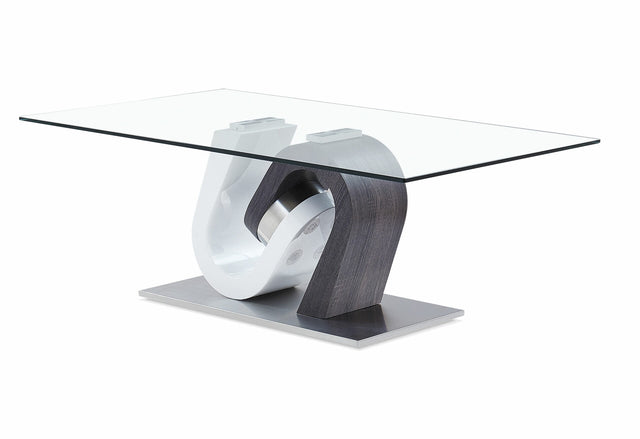 Monaco White Coffee Table Top And Base