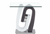 Monaco White End Table Column
