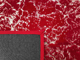 Timmy-S Shaggy Rug Td3396-B2-Red+Silver