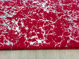 Timmy-S Shaggy Rug Td3396-B2-Red+Silver