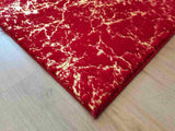 Timmy-S Shaggy Rug Td3396-B5-Red+Gold