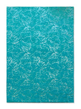 Timmy-S Shaggy Rug Td3396-B7-Teal+Silver