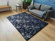 Timmy-S Shaggy Rug Td3396-B9-Navy+Silver Navy