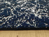 Timmy-S Shaggy Rug Td3396-B9-Navy+Silver