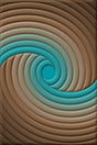 3d Shaggy Area Rug 887 Blue