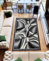 Star Area Rug 1310 Black