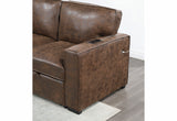 U0203 Coffee Reversible Pull Out Sofa Bed