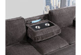 U0203 Dark Grey Reversible Pull Out Sofa Bed