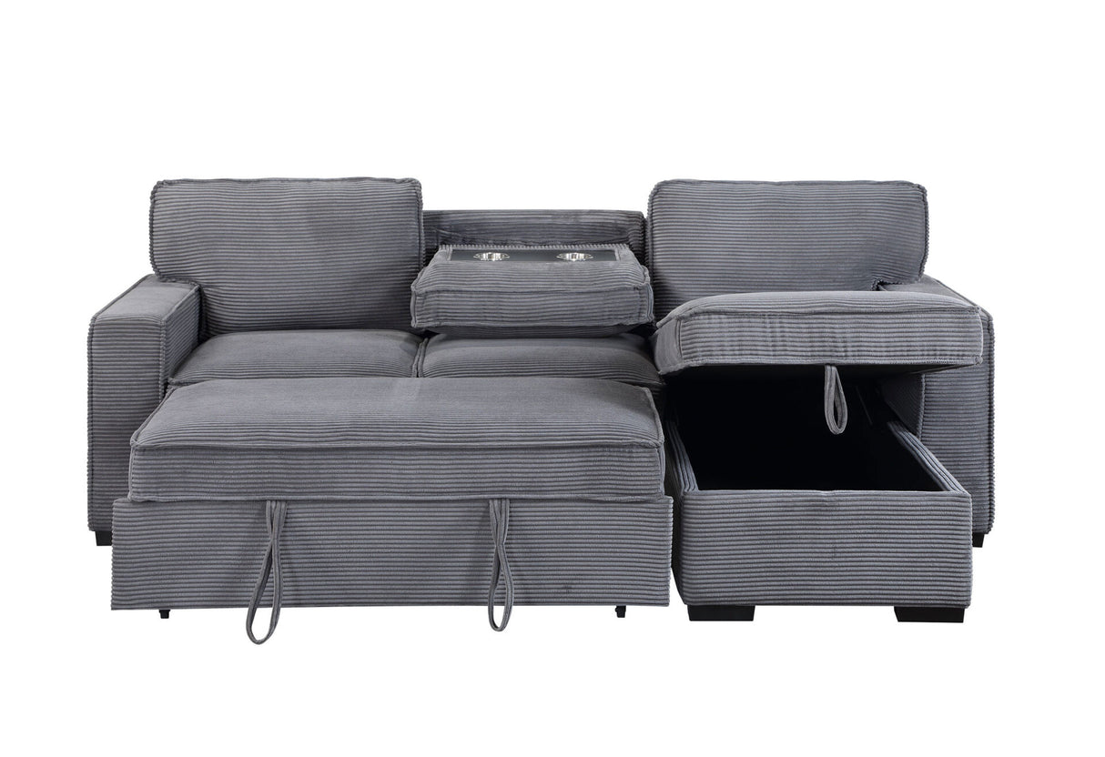 U0203 Light Grey Reversible Sofa Bed