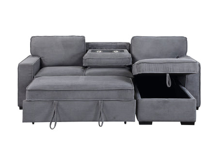 U0203 Light Grey Reversible Sofa Bed