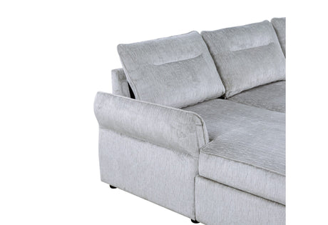 U0301 Grey Pull Out Sofa Bed