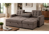 U0707 Brown Reversible Sofa Bed