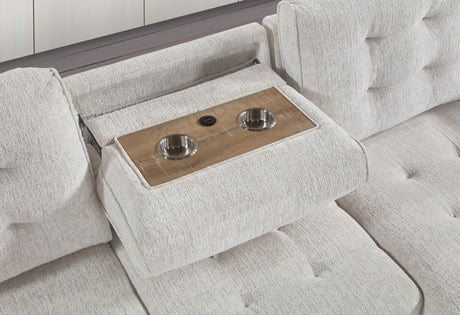 U0707 Chalk Reversible Sofa Bed