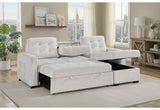 U0707 Chalk Reversible Sofa Bed