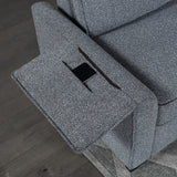 U0808 Dark Grey Reversible Sofa Bed