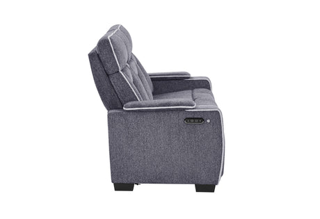 U1895 Grey P2 Reclining Sofa with Is and LED