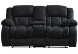 U250 Ebony Reclining Sofa/Console Reclining Loveseat/Glider Recliner