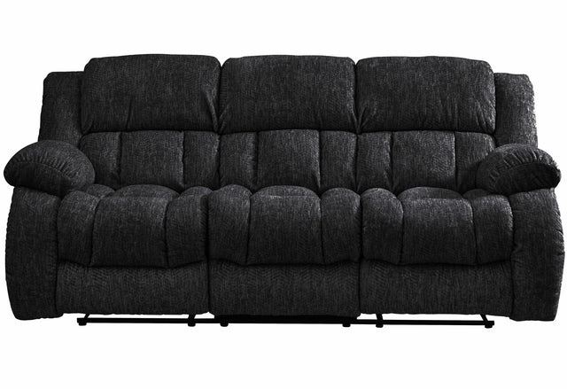 U8000 Brown Power Reclining Loveseat W Console Power Headrest Led Light Bluetooth Speaker