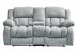 U2250 Brown Reclining Sofa Console Reclining Loveseat