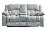 U2250 Brown Reclining Sofa Console Reclining Loveseat