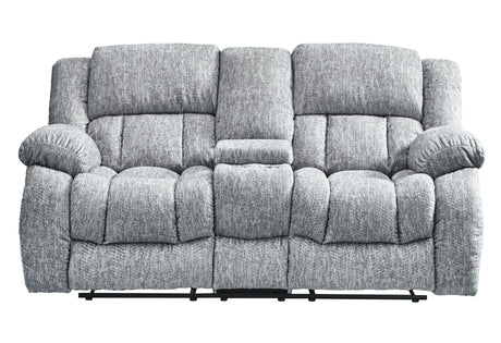 U250 Grey Reclining Sofa/Console Reclining Loveseat/Glider Recliner