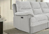 U3822 Grey/Ice Sectional with Pullout Bed and USB