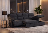 U3823 Black Sleeper Sectional
