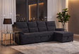U3823 Black Sleeper Sectional