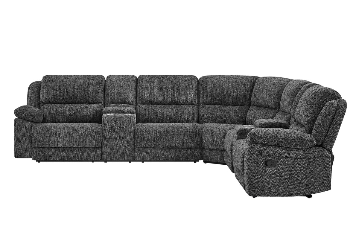 U4291 Grey Sectional Without Chaise