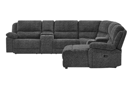 U4291 Grey Sectional with Chaise