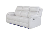 U6026 Blanche White Reclining Sofa with LED
