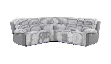 U6028 Grey Sectional with LED