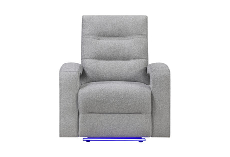 U6611 Grey 15 Power Recliner with LED