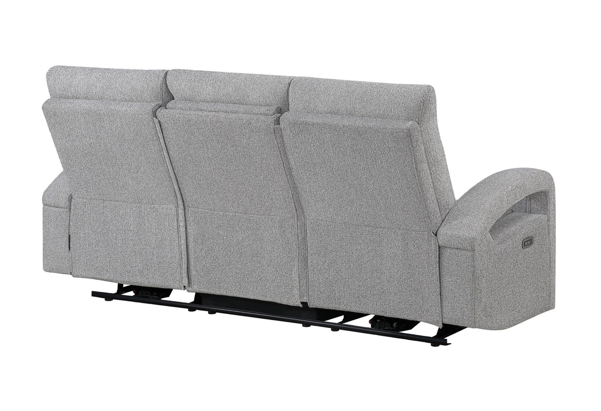 U6611 Grey 15 Power Reclining Sofa with LED