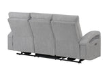 U6611 Grey 15 Power Reclining Sofa with LED