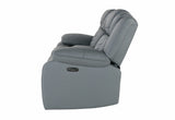 U7068 Grey 10 Power Console Reclining Loveseat with LED