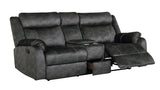 U7303 Domino Granite Console Reclining Loveseat